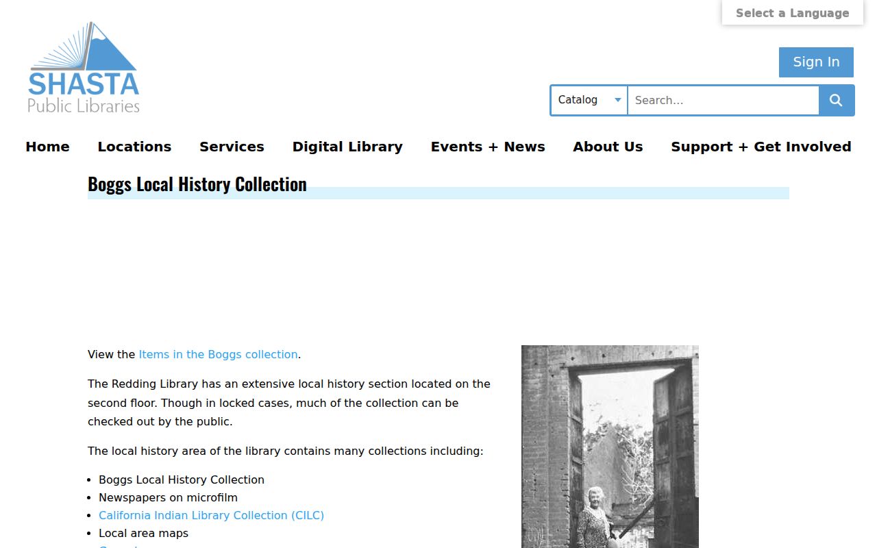 Redding city directory Boggs Local History Collection at the library
